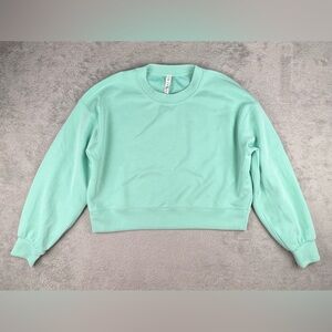Lululemon Perfectly Oversized Cropped Crew Sweatshirt 6 Softstreme Wild Mint